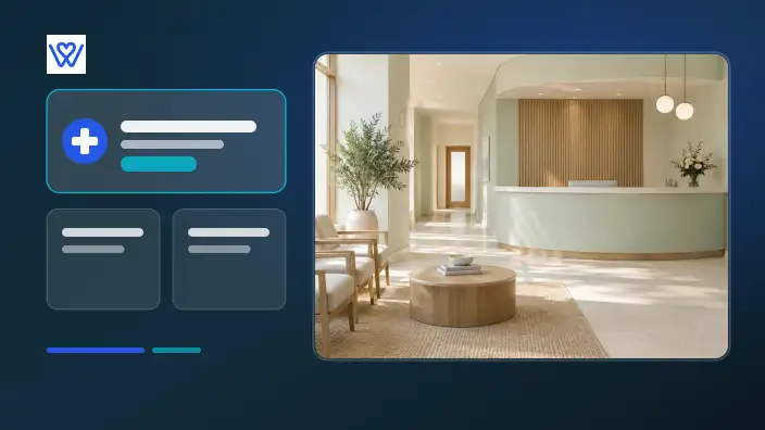 Structured medical clinic website interface showing specialist credentials, treatment categories, clinic hours, and WhatsApp appointment booking
