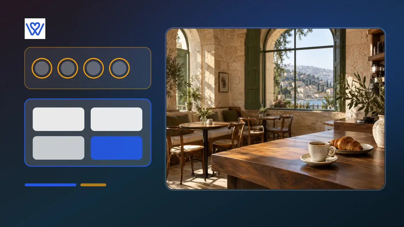 Architectural comparison of a slow PDF restaurant menu versus a fast mobile HTML cafe menu website with WhatsApp ordering